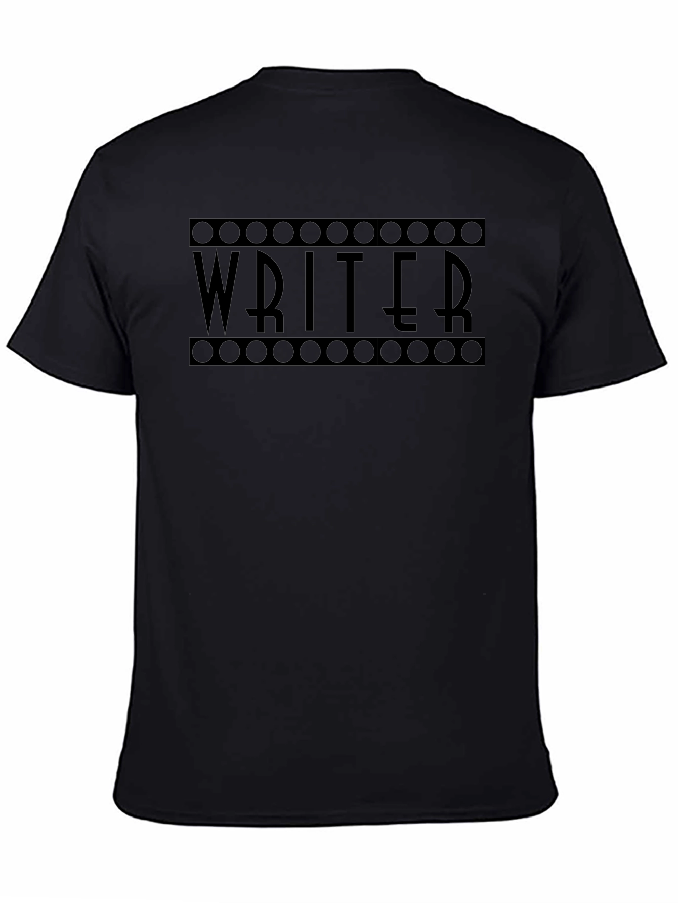 Writer T-Shirt: Black Film Reel Design Creative Profession Apparel