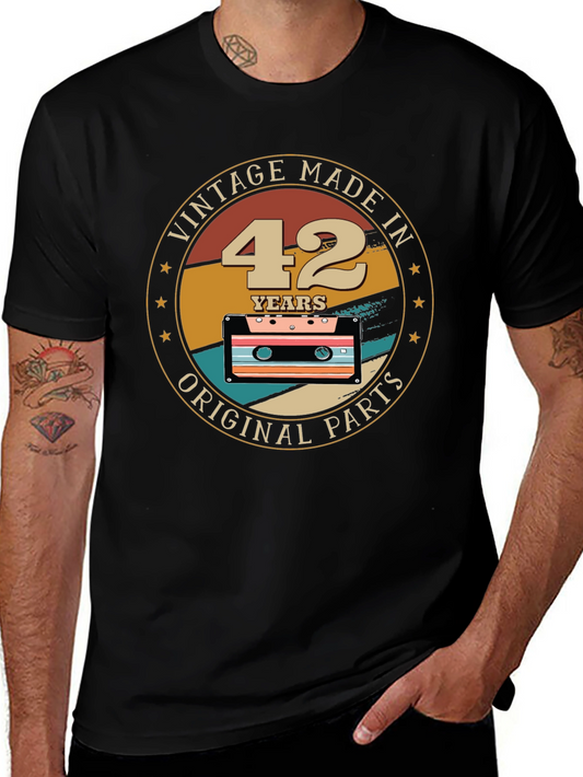 Vintage Made in 42 Years Original Parts T-Shirt