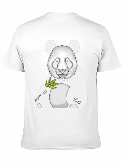 Panda Graphic Tee - Black Cotton Blend