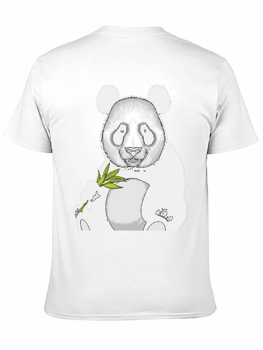 Panda Graphic Tee - Black Cotton Blend
