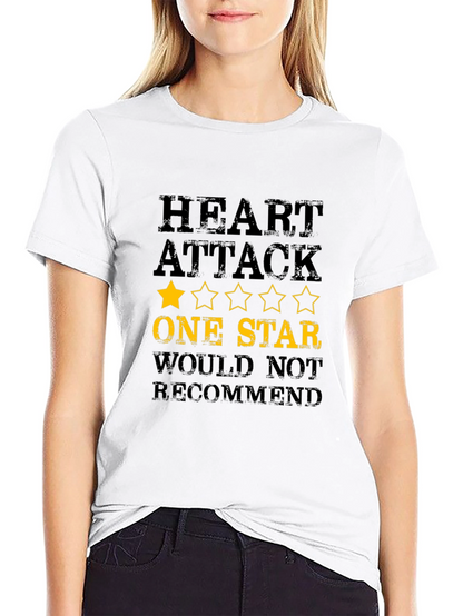 Heart Attack One Star T-Shirt - Funny Graphic Tee