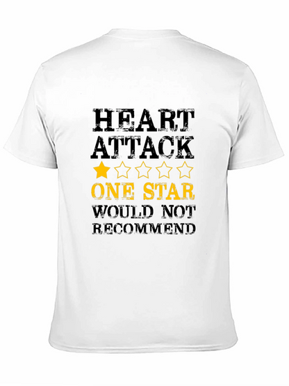 Heart Attack One Star T-Shirt - Funny Graphic Tee