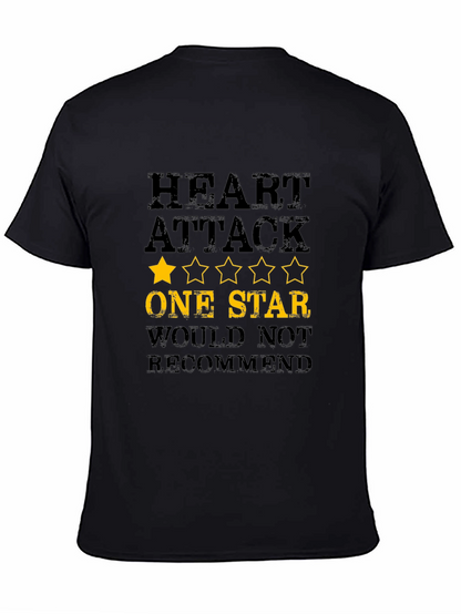 Heart Attack One Star T-Shirt - Funny Graphic Tee
