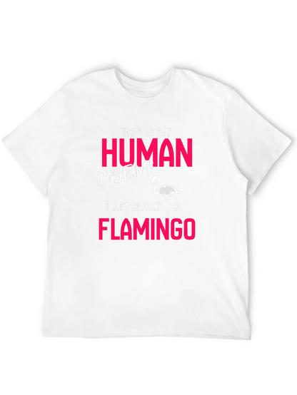 Human Costume Flamingo T-Shirt Funny Halloween Costume Tee