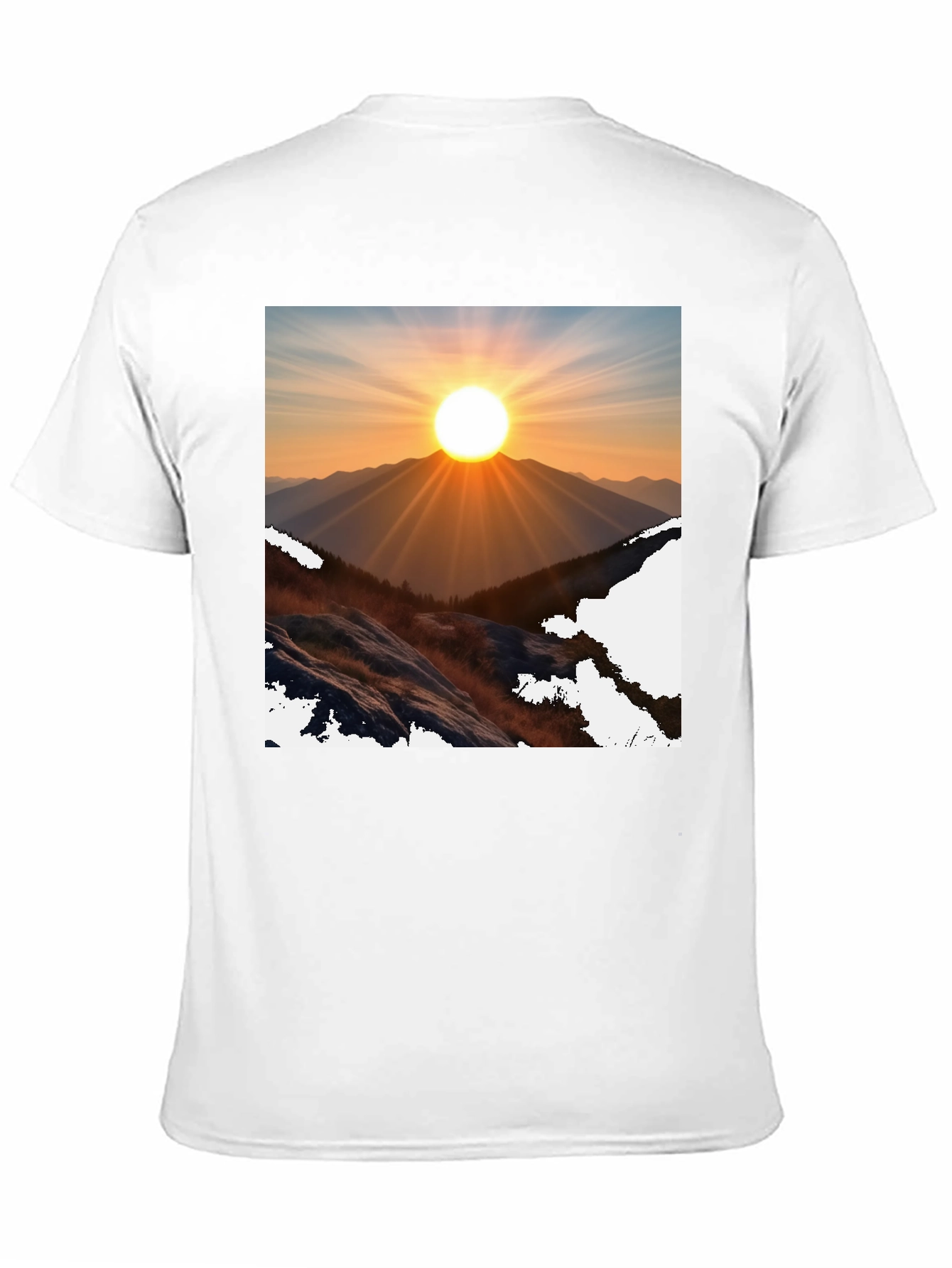 Sunrise Mountain Graphic Tee - Black