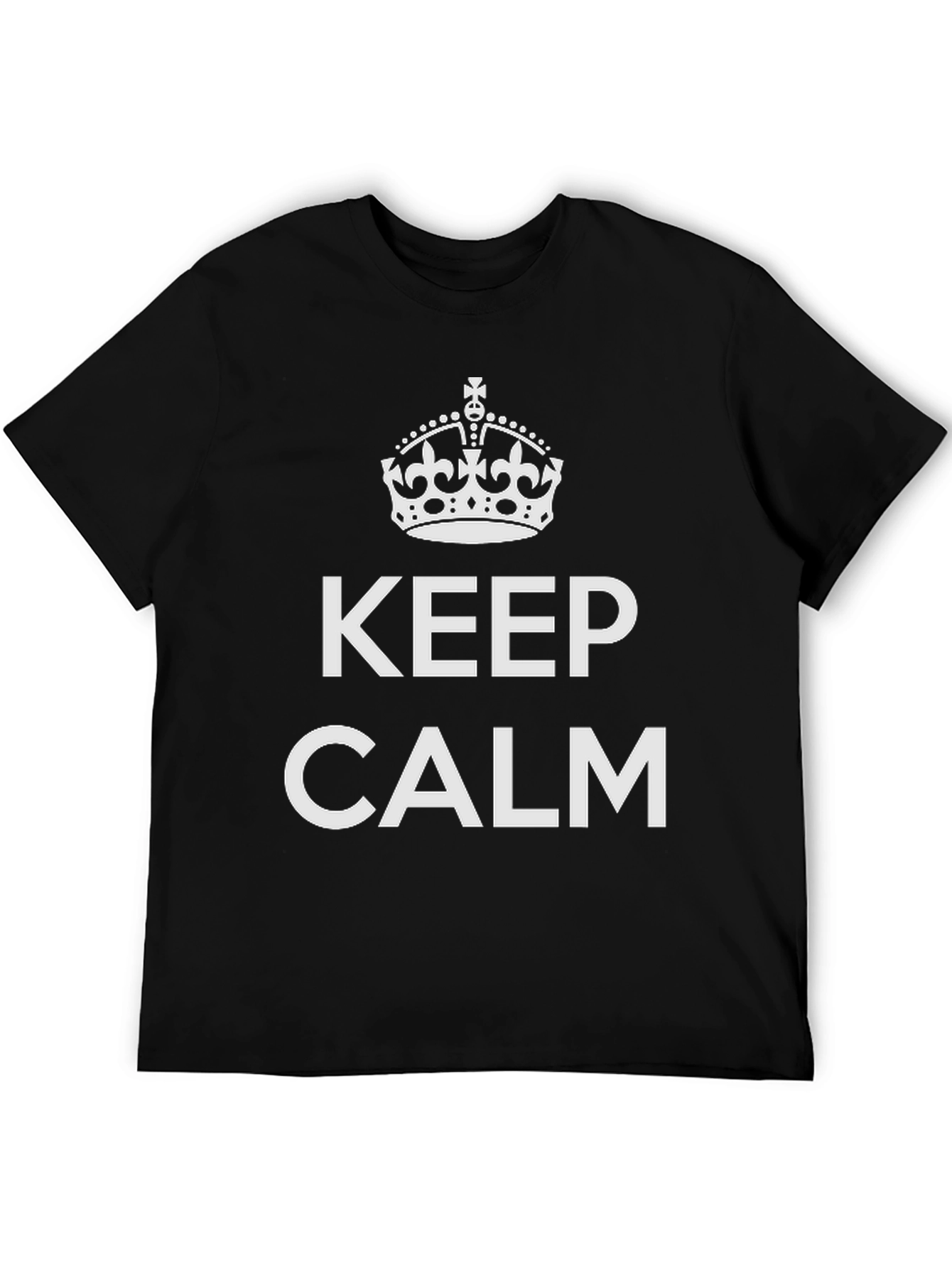 Keep Calm Graphic Tee - Black