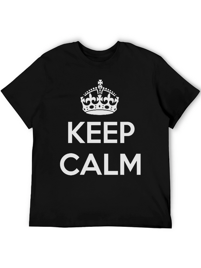 Keep Calm Graphic Tee - Black