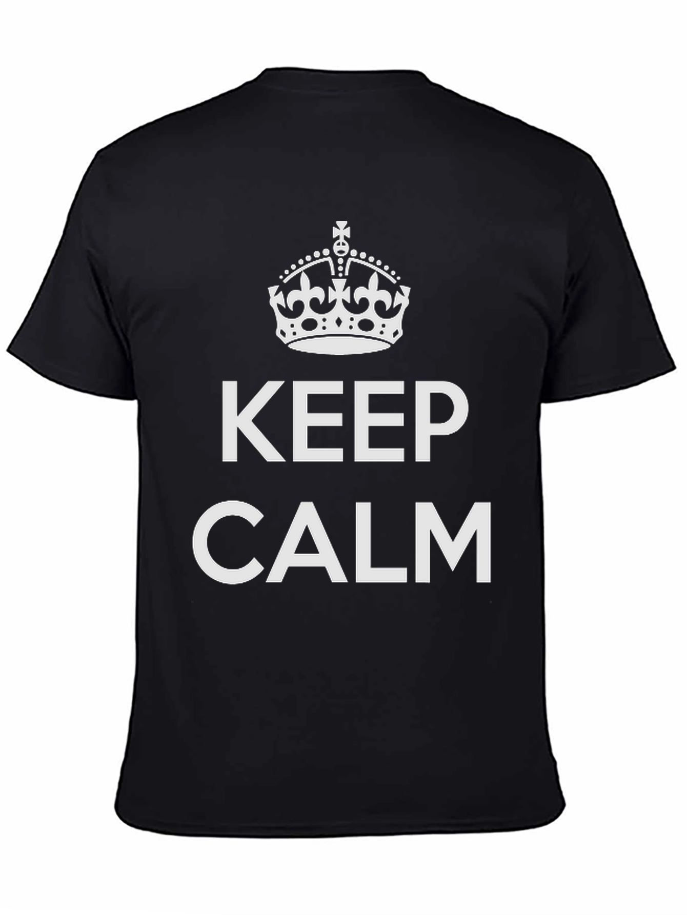 Keep Calm Graphic Tee - Black