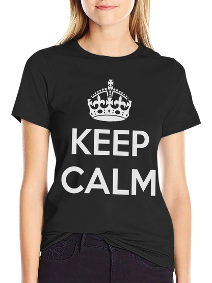 Keep Calm Graphic Tee - Black