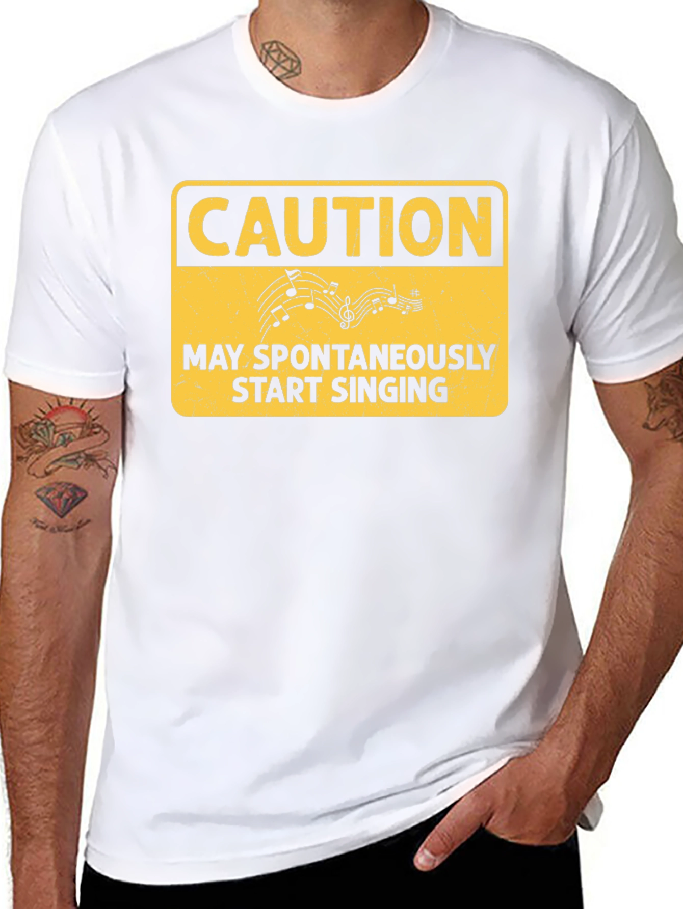 Caution May Spontaneously Start Singing T-Shirt