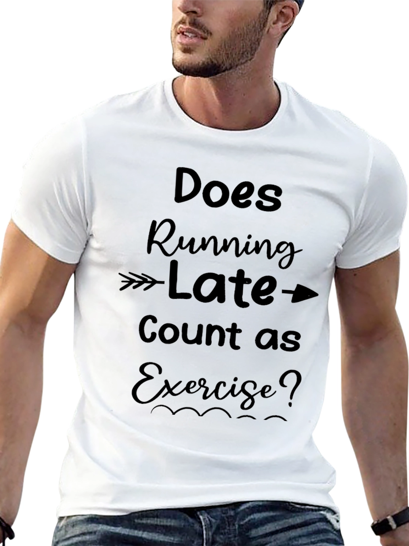 Funny Exercise T-Shirt: Running Late?