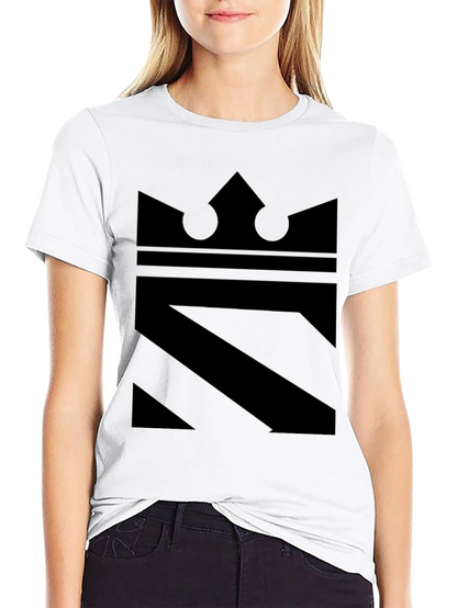 King Graphic Tee - Modern Black Print Shirt
