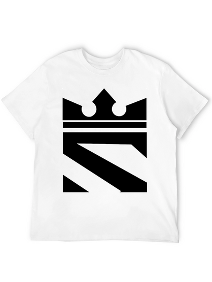 King Graphic Tee - Modern Black Print Shirt