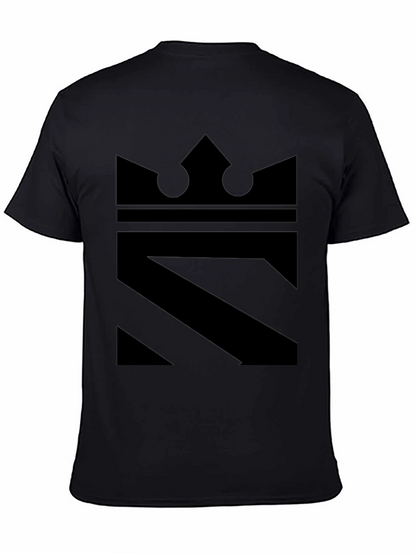 King Graphic Tee - Modern Black Print Shirt