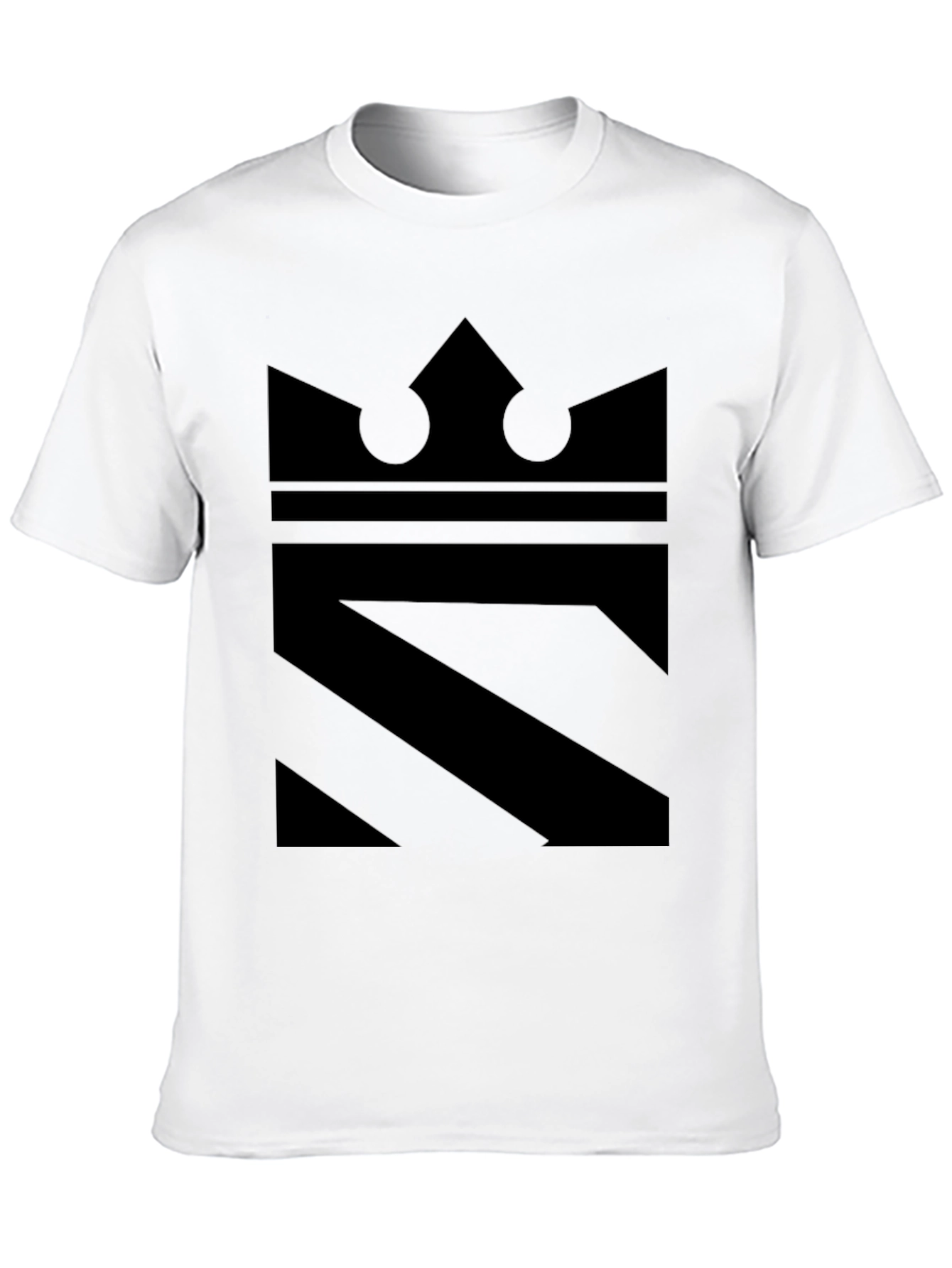 King Graphic Tee - Modern Black Print Shirt
