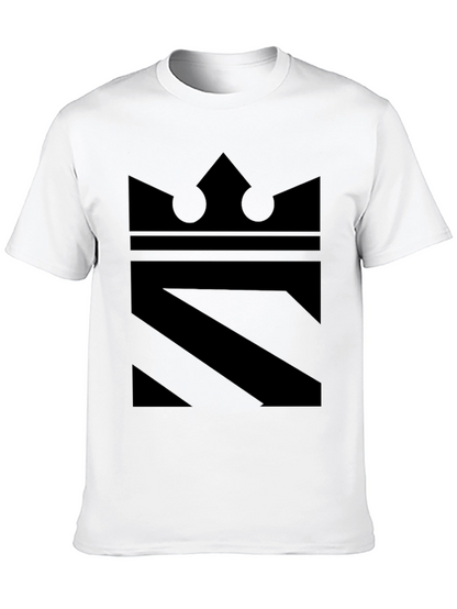 King Graphic Tee - Modern Black Print Shirt