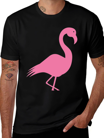 Black Flamingo Graphic Tee - Trendy Casual Style