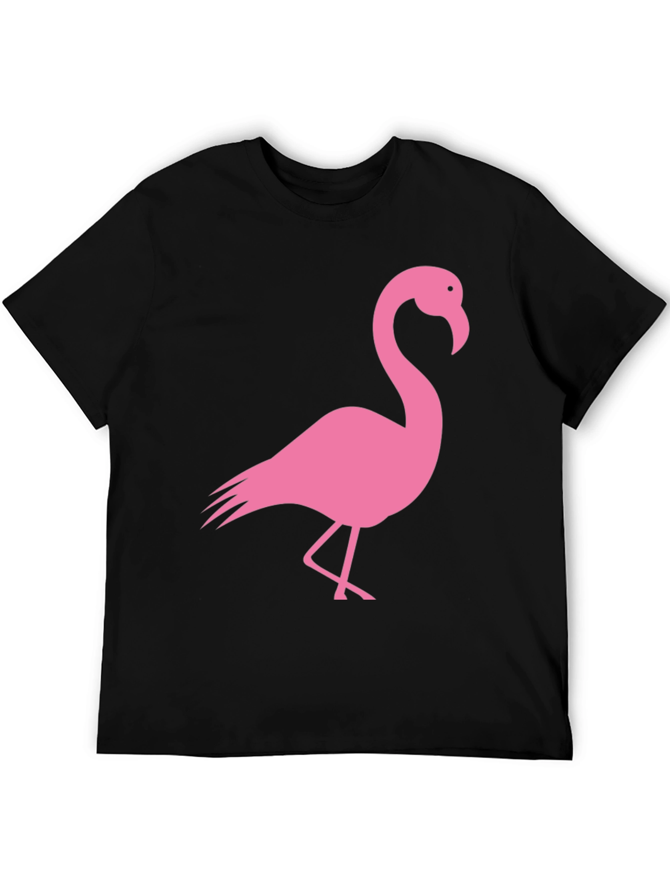 Black Flamingo Graphic Tee - Trendy Casual Style