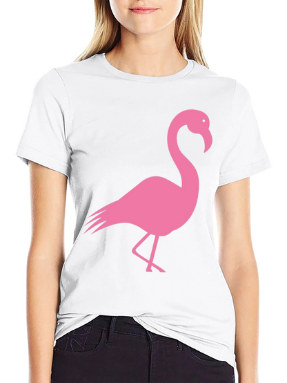 Black Flamingo Graphic Tee - Trendy Casual Style