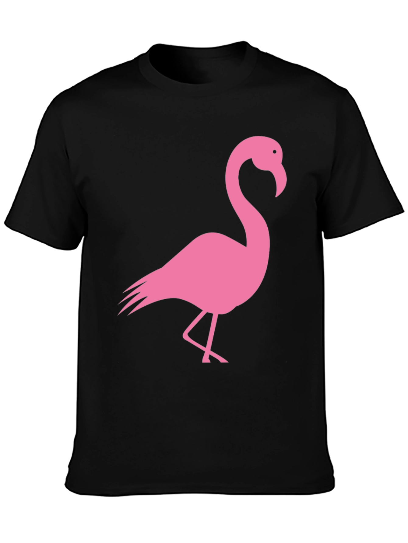 Black Flamingo Graphic Tee - Trendy Casual Style