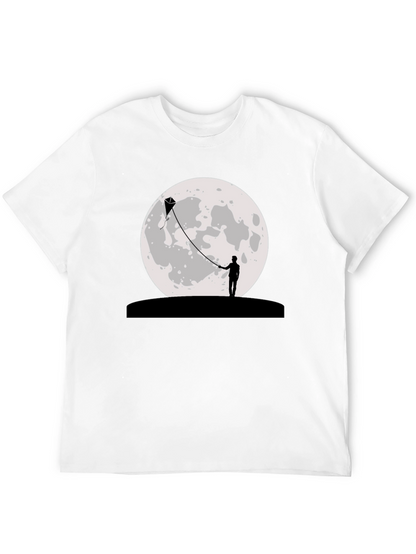 Moon Kite Black T-Shirt
