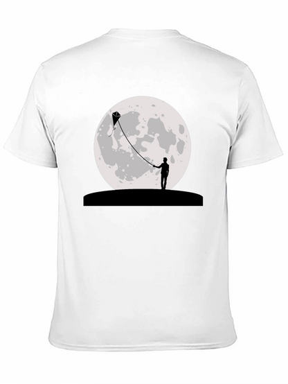 Moon Kite Black T-Shirt