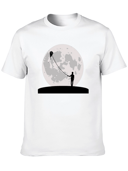 Moon Kite Black T-Shirt