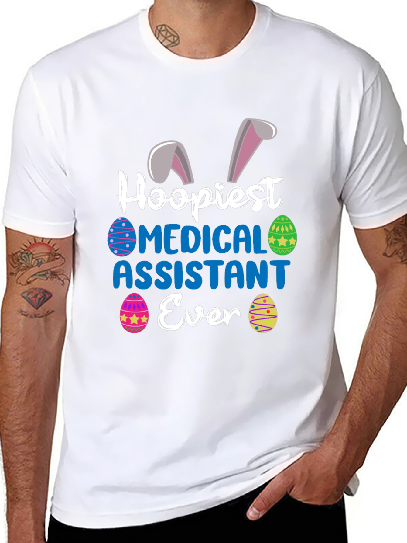 Hoopiest Medical Assistant Ever Easter T-Shirt