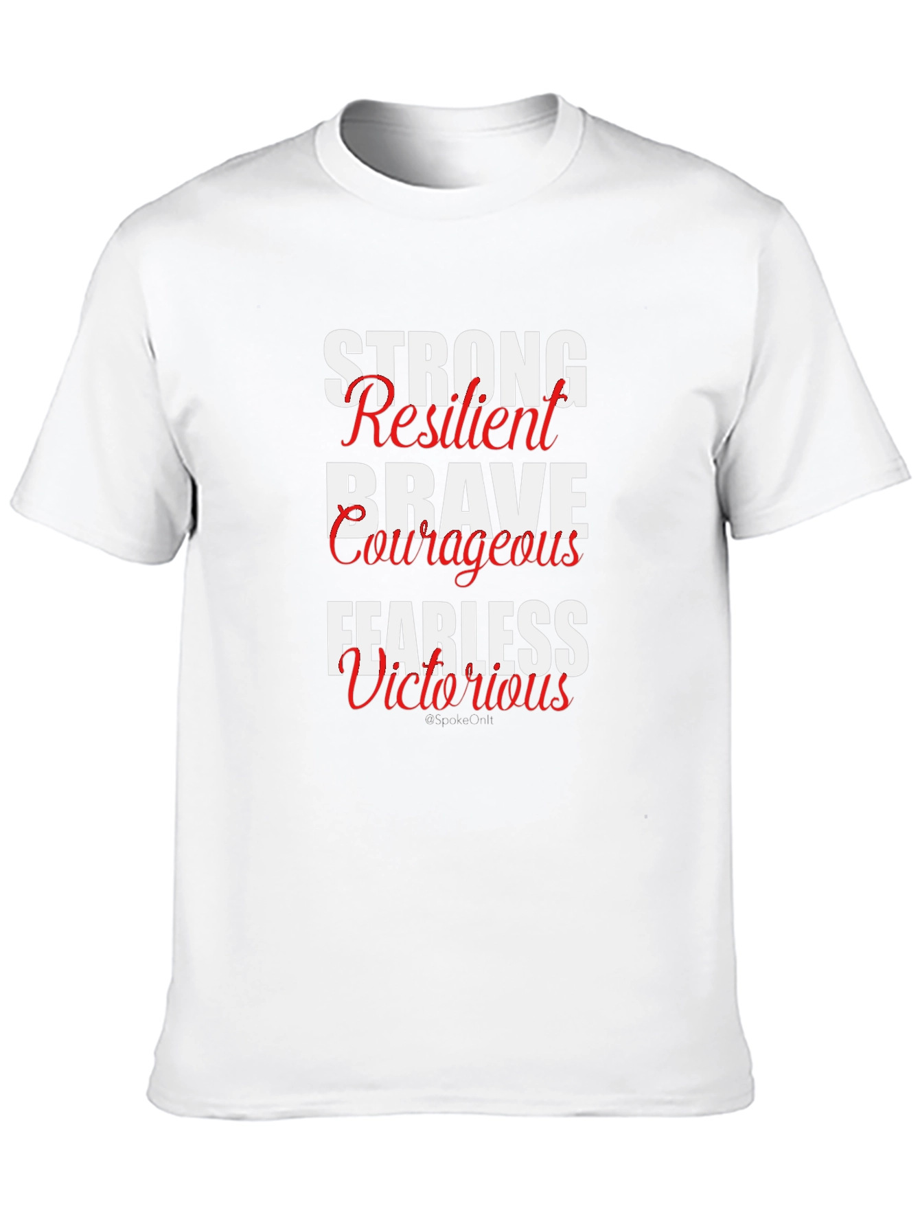 Motivational Words Black T-Shirt