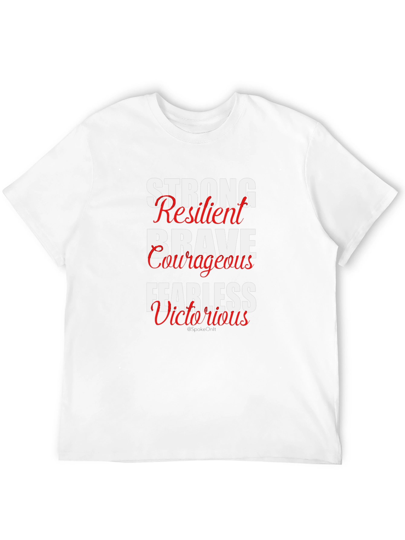 Motivational Words Black T-Shirt