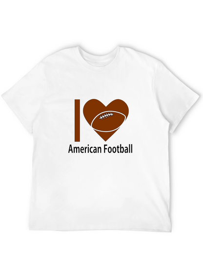 I Love American Football Graphic Tee