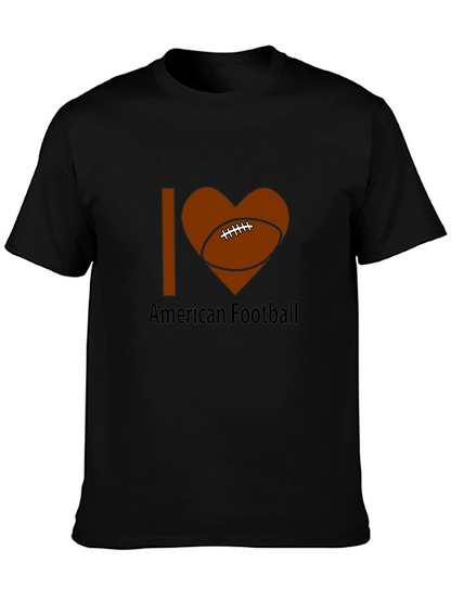 I Love American Football Graphic Tee