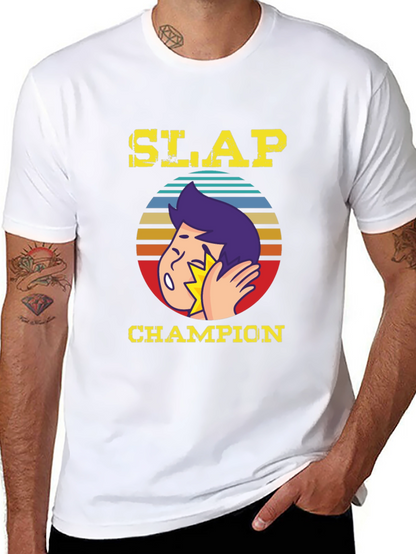 Slap Champion Graphic T-Shirt - Funny Humor Tee