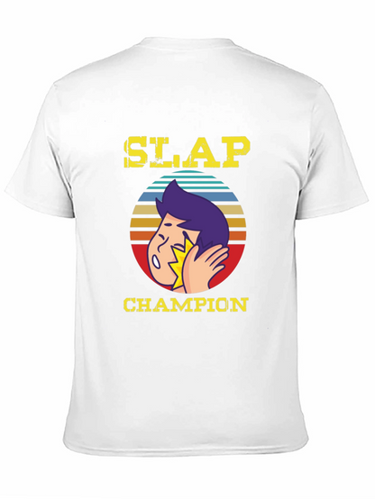 Slap Champion Graphic T-Shirt - Funny Humor Tee