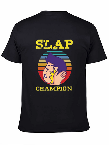 Slap Champion Graphic T-Shirt - Funny Humor Tee