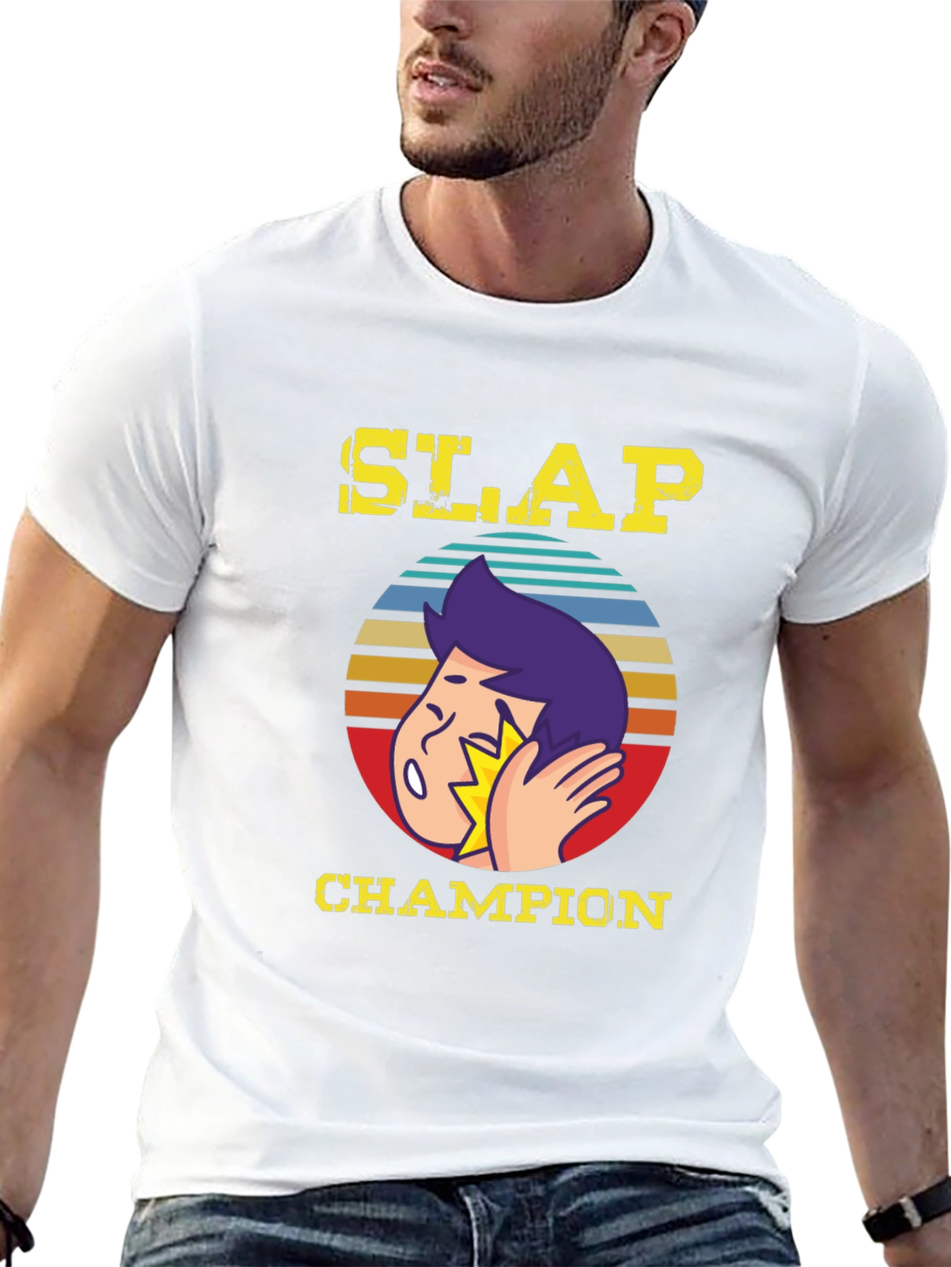 Slap Champion Graphic T-Shirt - Funny Humor Tee