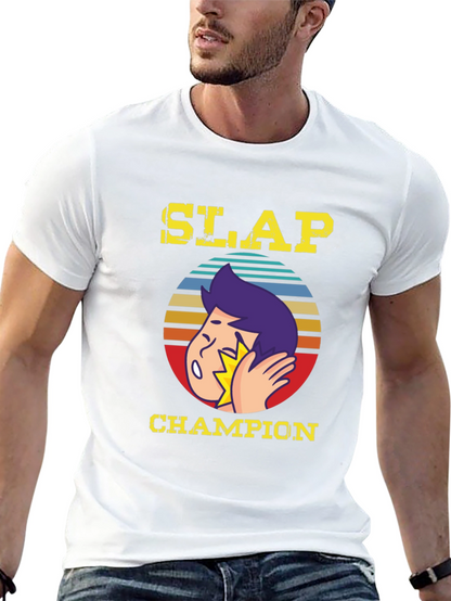 Slap Champion Graphic T-Shirt - Funny Humor Tee
