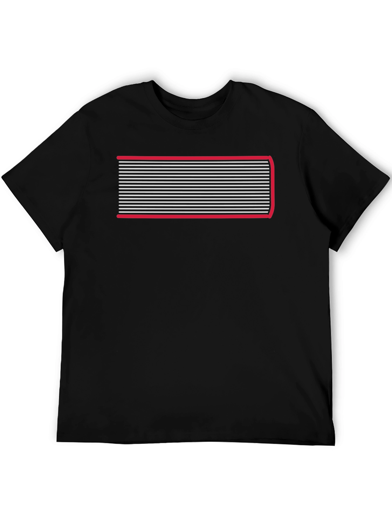 Retro Stripe Graphic Tee - Cool Casual Style