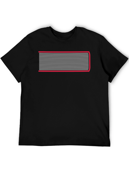 Retro Stripe Graphic Tee - Cool Casual Style
