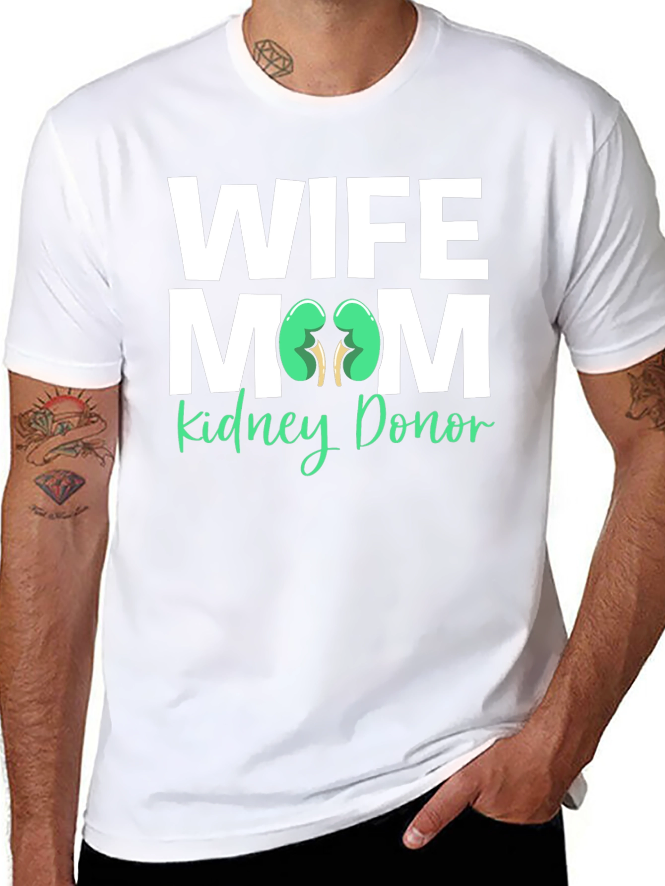 Wife Mom Kidney Donor T-Shirt Organ Donation