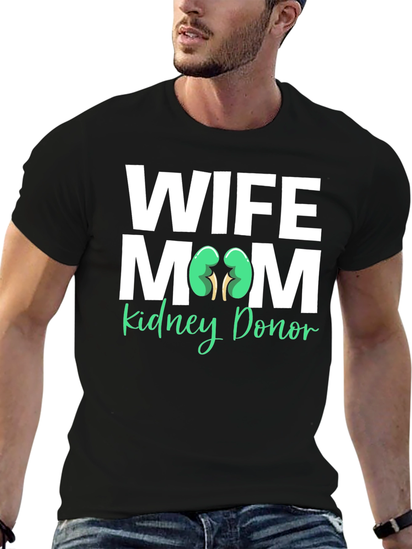 Wife Mom Kidney Donor T-Shirt Organ Donation