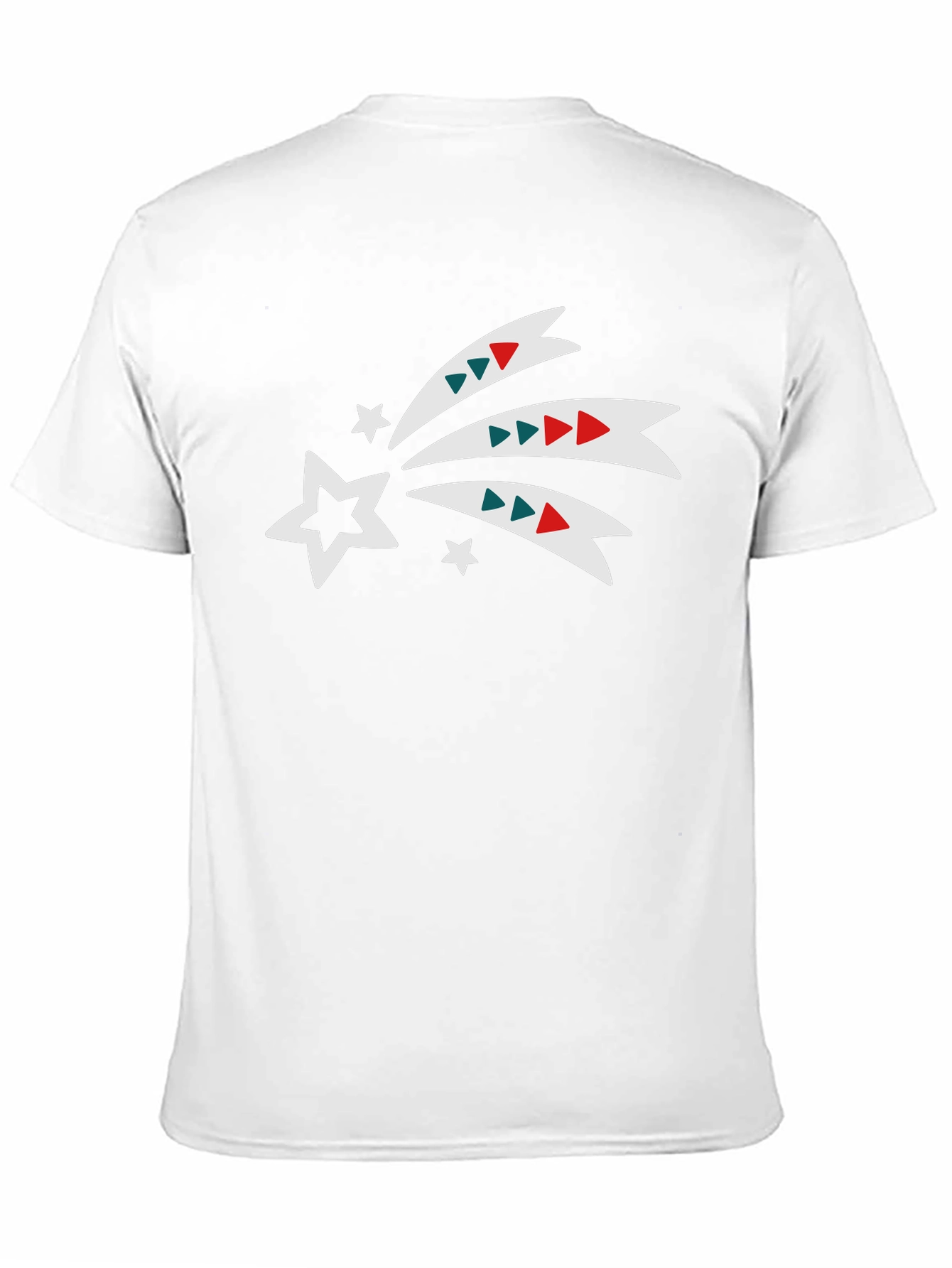 Festive Star Trail Graphic Tee - Black