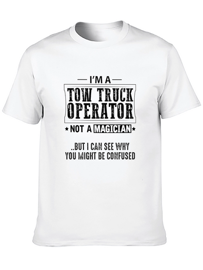 Tow Truck Operator Novelty Graphic T-Shirt