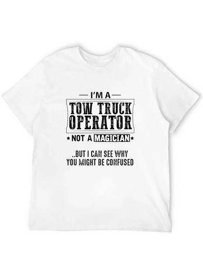 Tow Truck Operator Novelty Graphic T-Shirt