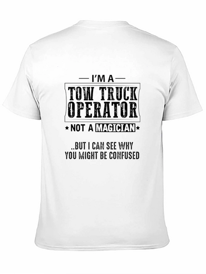 Tow Truck Operator Novelty Graphic T-Shirt