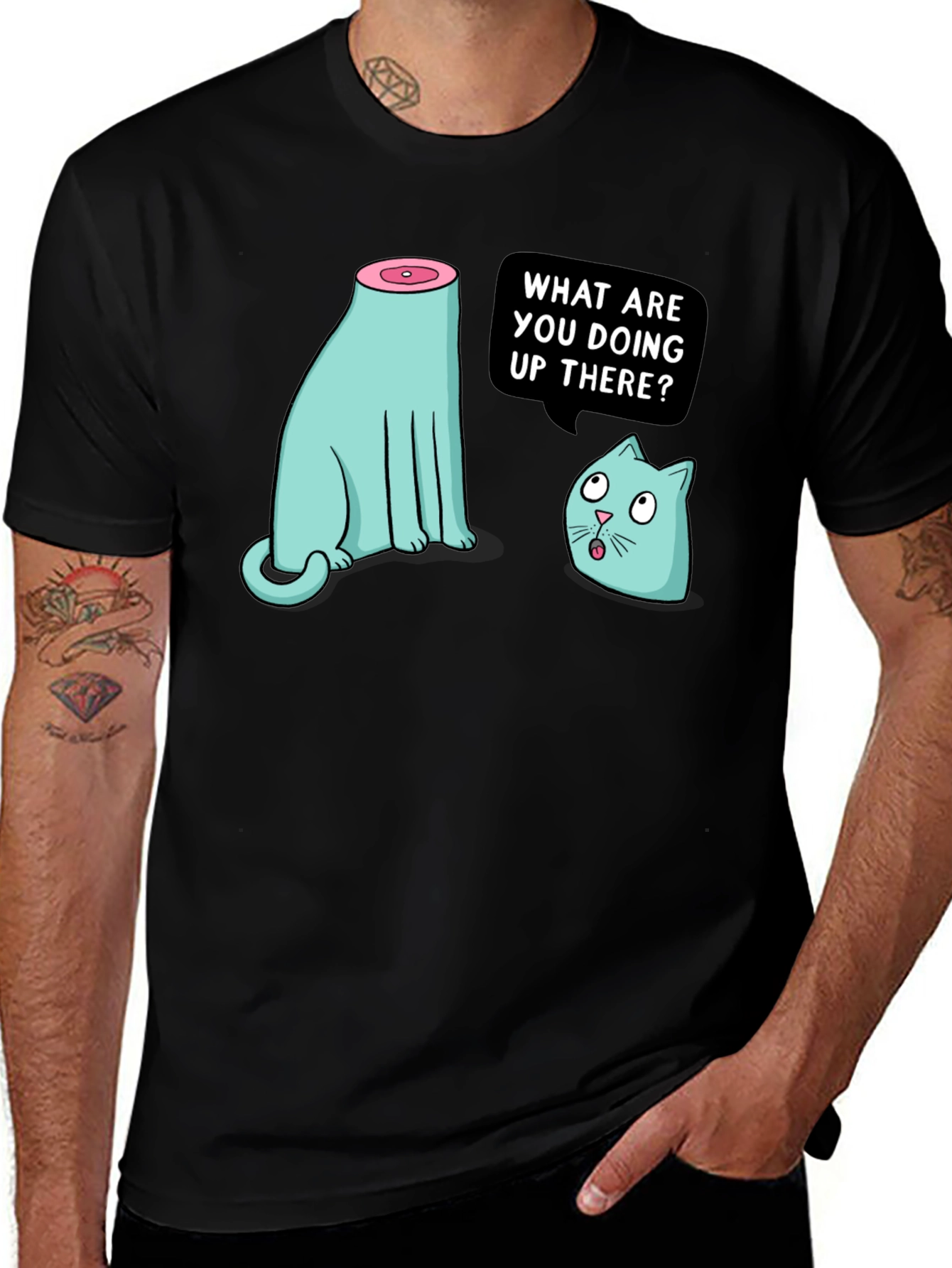 Funny Cat T-Shirt - Headless Humor