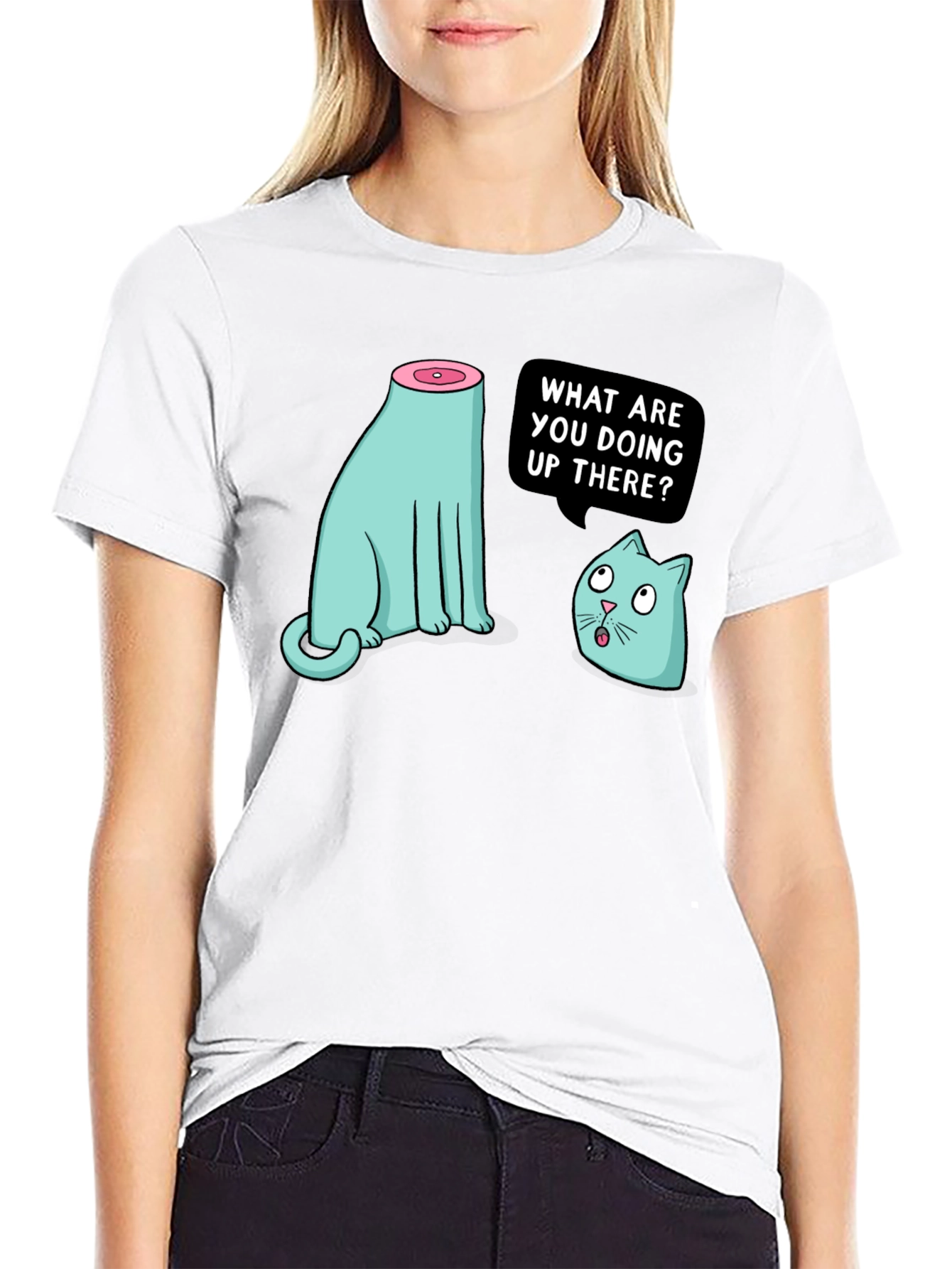 Funny Cat T-Shirt - Headless Humor