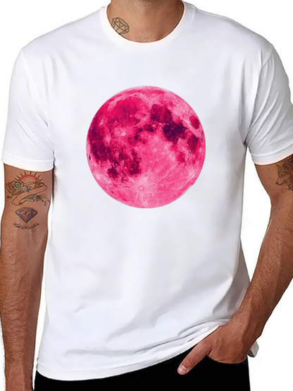 Pink Moon Graphic Black T-Shirt
