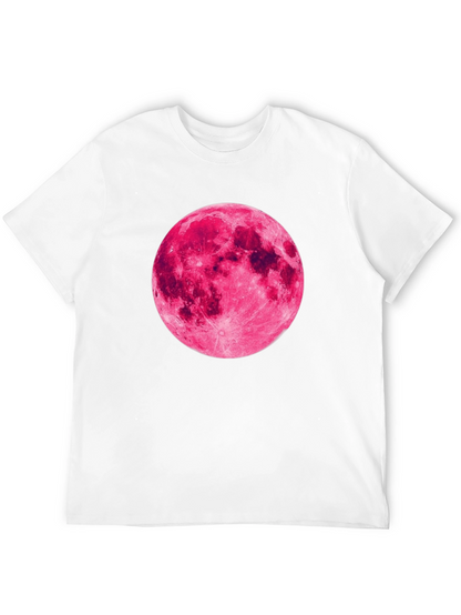 Pink Moon Graphic Black T-Shirt