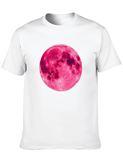 Pink Moon Graphic Black T-Shirt
